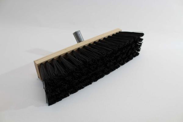 Straßenbesen extra stark, mit Kratzkante aus Edelstahl, 40 cm